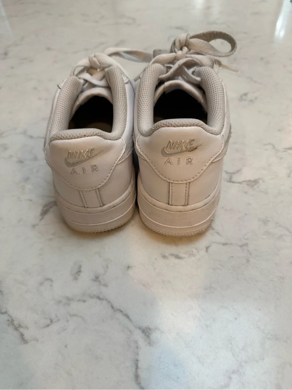 Nike youth Air Force 1 Sneakers with Subtle Swoosh